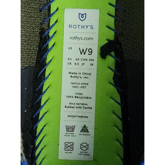 Rothy's The Round Toe Ballet Flats Cypress Colorway Women's 9 Fits like a 8 - Picture 5 of 8